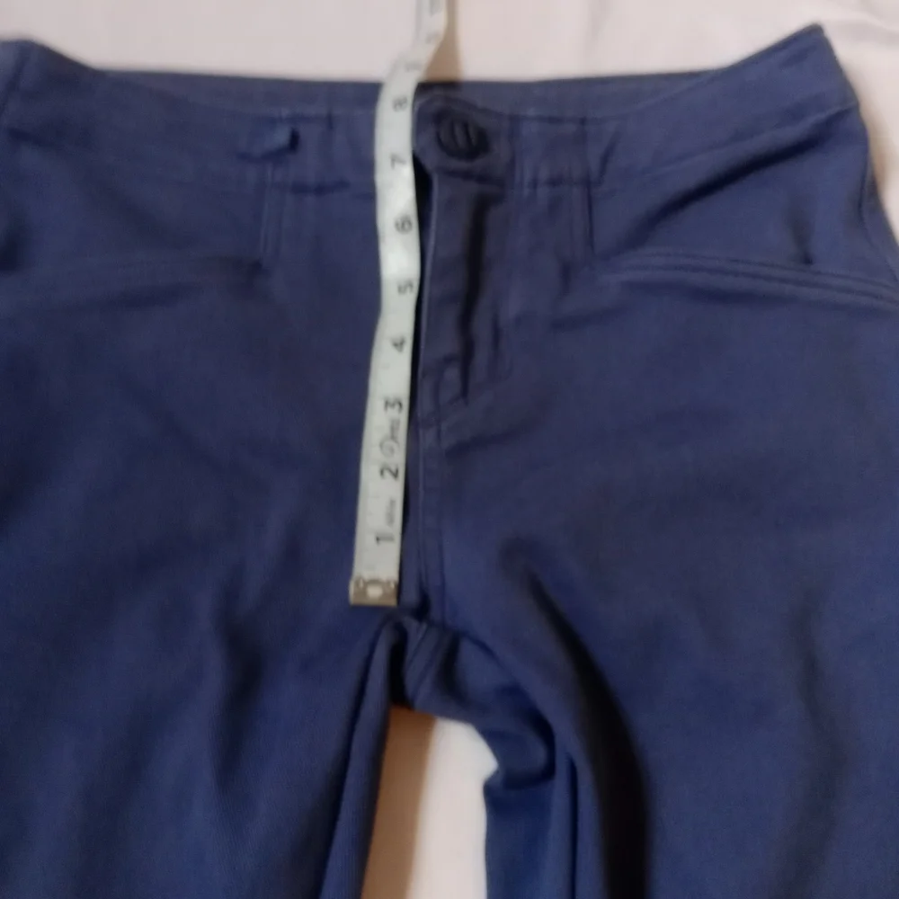 Patagonia Blue Slim Straight Pants Organic Cotton Stretch Size 4 - Picture 8 of 14